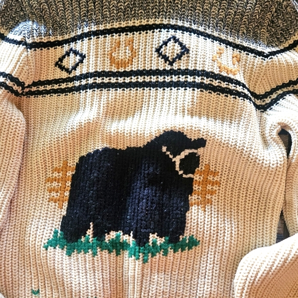 Caldwell western vintage 1950s Angus sweater - Picture 5 of 11